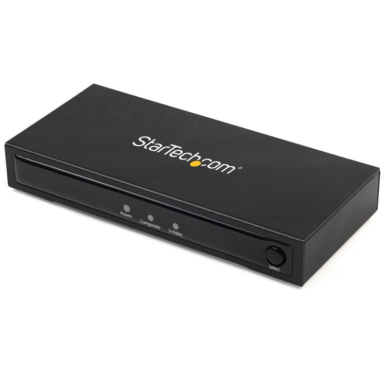 StarTech.com RCAコンポジット／S端子 - HDMI 変換アダプタコンバータ オーディオ出力対応 720p NTSC／PAL入力 Mac/Windows対応 VID2HDCON2[アナログ信号変換] Sビデオ／アナログコンポジット入力をHDMIビデオ出力に変換するコンバータ[HD画質] 最大720pの標準HD解像度に対応。画質を劣化させないAV - HDMIコンバータ[プラグアンドプレイ] ソフトウエアのインストールが不要なハードウエア設計。セットアップが簡単にできるHDMIアップスケーラー[その他の特徴] 設定が簡単に選べるオンスクリーンディスプレイ設計。 NTSCおよびPAL入力にも対応[安心のサポート] StarTech.comによる2年間メーカーと無期限の無料技術サポートを提供