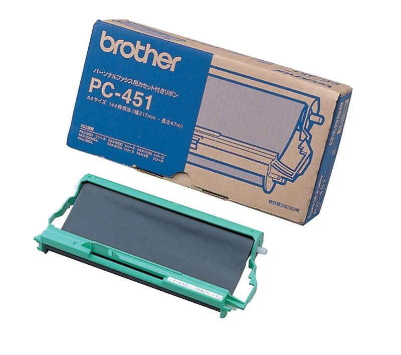 brother 普通紙ファクシミリ用カセット付きリボン PC-451 ファックス(FAX) インクリボン