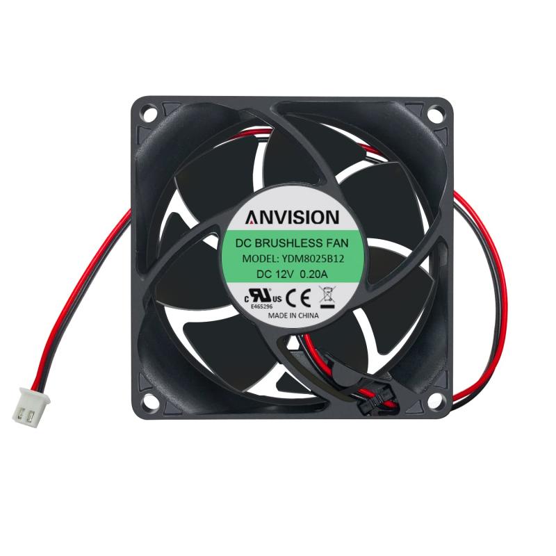 Other - 80mm x 25mm DC 12V ブラシレス冷却ファン デュアルボールベアリング、2ピン