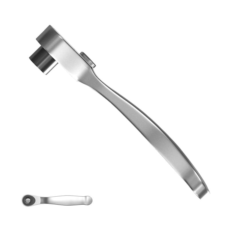 乐天商城 - ラチェット ラチェットレンチ ミニラチェットレンチ 6.35mm ラチェットハンドル 多機能オフセットドライバー 直角ラチェッール家庭用レンチ クールなガジェット 狭いスペース用の72歯