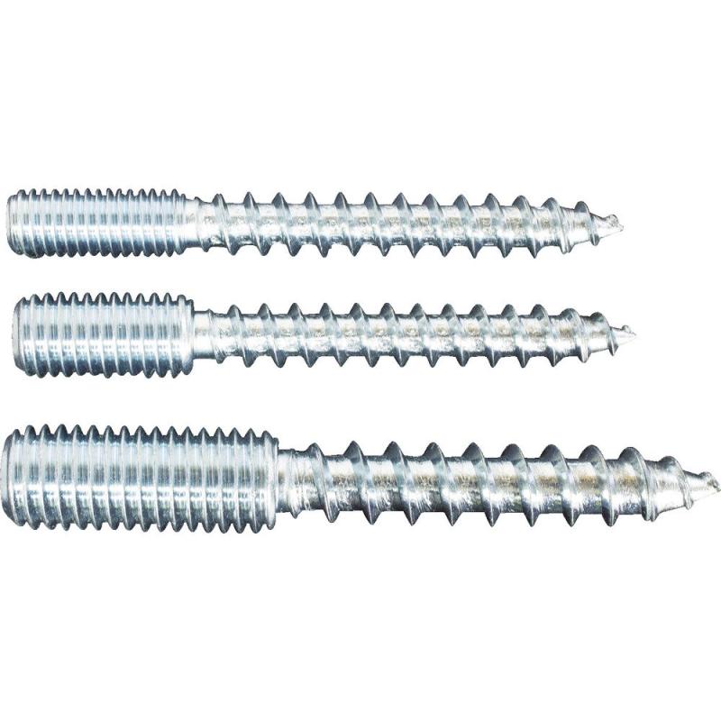 MIYAGAWA M8十字穴付スタッド木ねじ 三価クロメート 7X50 4本入 FX046-50-PC1 ドリルねじ