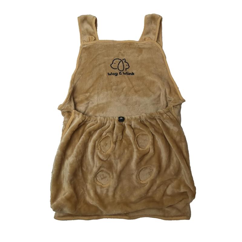 Wag&amp;Wink 猫用ペット抱っこエプロン 有孔 厚手 寝袋 ペット エプロン 防寒対策 抱っこ用エプロン ポケット 猫 抱っこ紐 抱っこ エプロン 穴 猫かきエプロン 猫服を抱 防粘毛カバー 猫を胸に可靠な素材：私たちの猫用ハーネ...