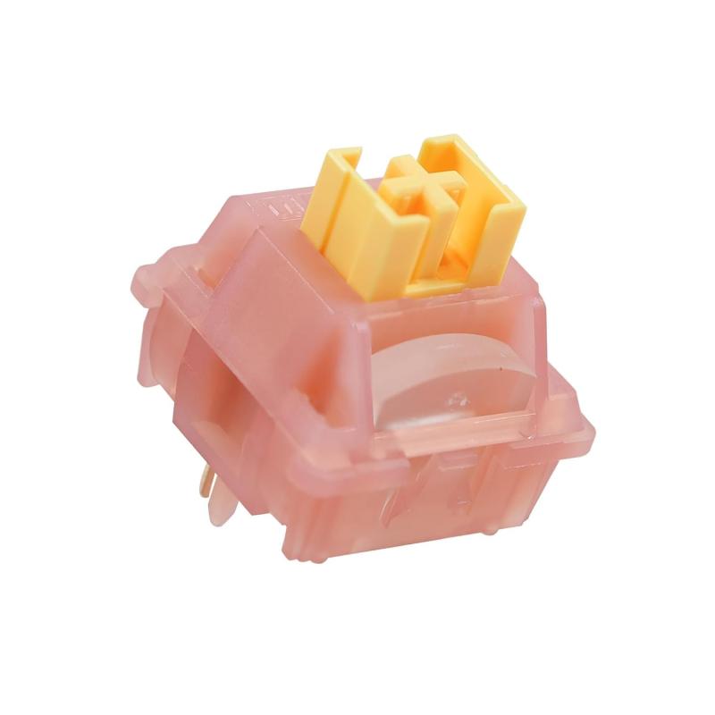 Outemu V3ーチスイッチ 40g 静音 リニア軸 プレルーブ 5ピン 機械式キーボード用スイッチ 70個