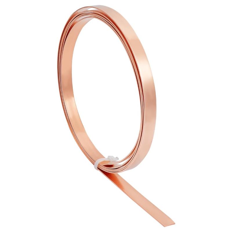 Rakuten - 2mロール 銅板ロール 幅10mm✕厚さ1mm コイル銅シート 銅ストリップ 金属箔プレート 銅箔ロールシート 銅フラットバー クラフト 工芸DIY手作り 電気修理 電気DIYプロジェクト用（未メ