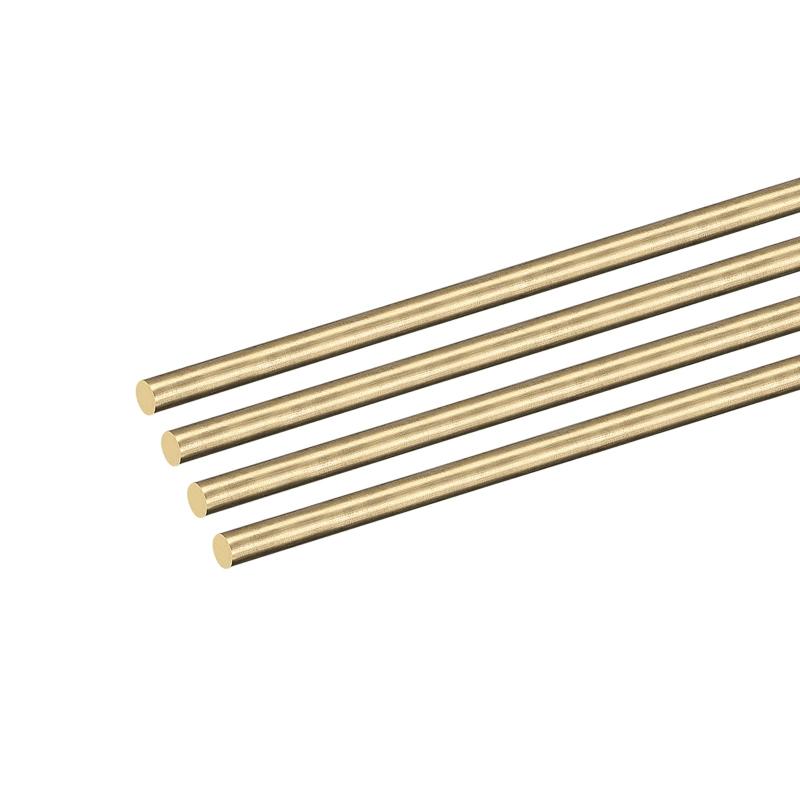 Rakuten - 4個 3 mm x 150 mm 真鍮ソリッド丸棒 真鍮棒 旋盤棒材 DIYクラフト用