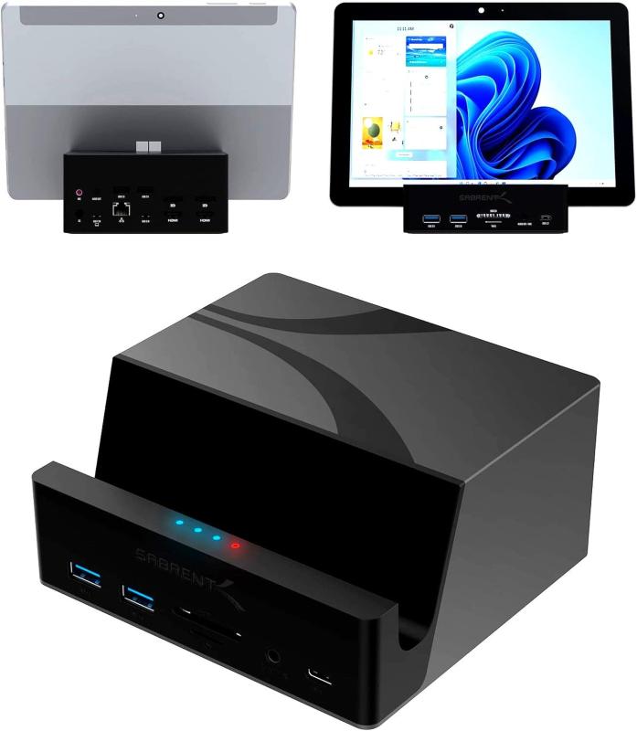 NT USB-C ユニバーサル ドッキング ステーション、ラップトップ、ウルトラブック、Chromebook、MacBook、iPad、タブレット、スマートフォン用デュアル モニター Displaylink ドック (DS-UICA)