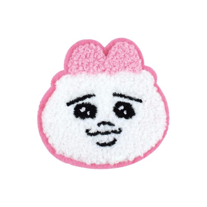 Rakuten - ティーズファクトリー おぱんちゅうさぎ モコモコ刺繍ステッカー かぶりおぱんちゅ H5.3×W5.4×D0.3cm OU-5541702KO