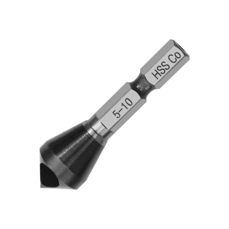 樂天商城 - 面取りカッター ステンレス用 六角軸 面取りドリル バリ取り コバルトハイス鋼 HSS-CO M35 窒化チタンアルミコーティング 鉄工用 穴開き型 (5-10mm)