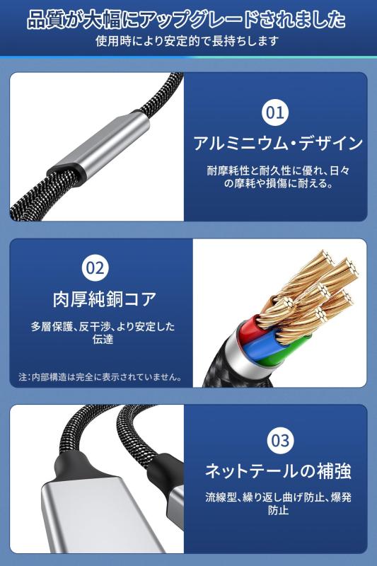 USB 分岐 USB 二股ケーブル 28cm ...の紹介画像2