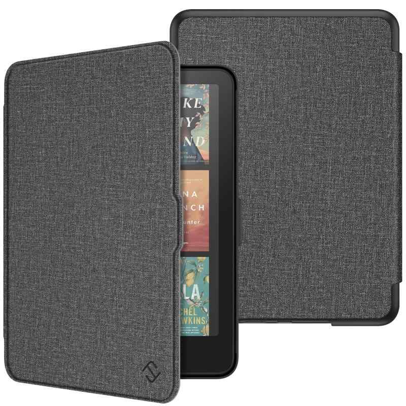 Rakuten - for Kindle Paperwhite/Kindle Paperwhite シグニチャーエディション 第12世代 ケース 2024年発売 Newモデル 7インチ用ケース 保護カバー 軽量 薄型 オートスリープ機能付き(グレー)