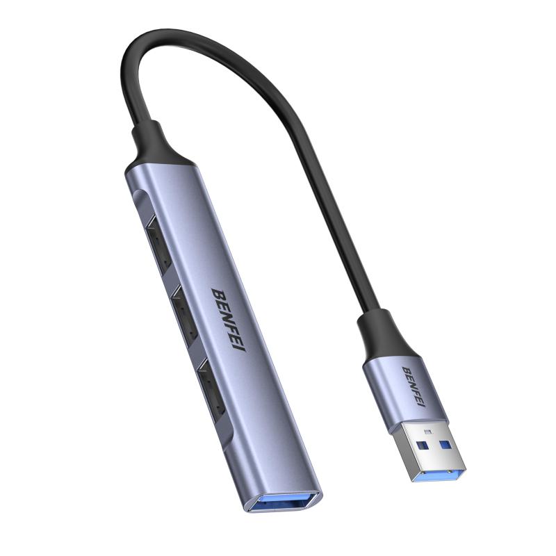 樂天商城 - 4ポートUSBハブ： 1x 10Gbps USB 3.2 + 3x USB 2.0-マウス、キーボード、フラッシュドライブ、プリンタ用-ラップトップ、PC、Xbox、PS5に対応