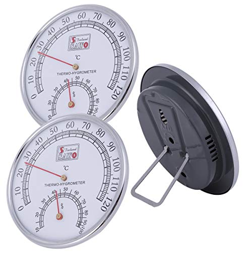 tomtask 温湿度計 アナログ 自立式 湿度計 温度湿度計 サウナ レトロ 壁掛け (2個セット)