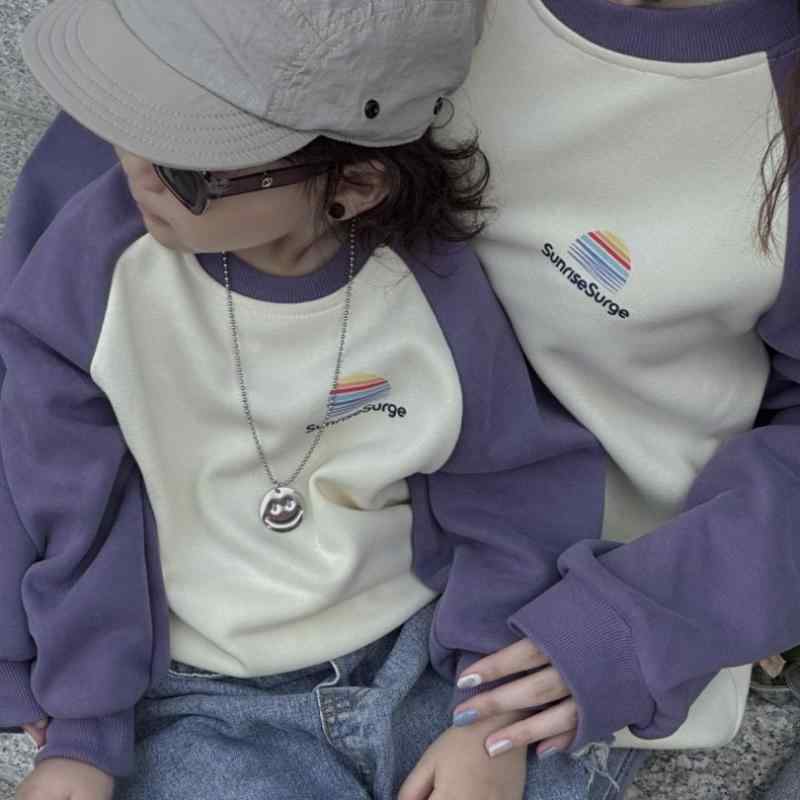 トレーナー キッズ 男の子 女の子 子供服 親子 ペアルック 韓国風 スポーティー カジュアル かわいい ..