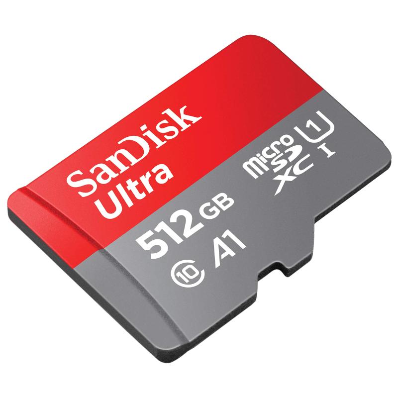 SanDisk (サンディスク) 512GB Ultra microSDXC UHS-I メモリーカード アダプター付き - 120MB/s C10 U1 フルHD A1 Micro SD カード - SDSQUA4-512G-GN6MA
