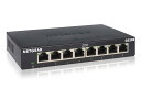 ネットギア NETGEAR 卓上型コンパクト アンマネージスイッチングハブ GS308 ギガビット 8ポート 静音ファンレス 省電力設計(2)