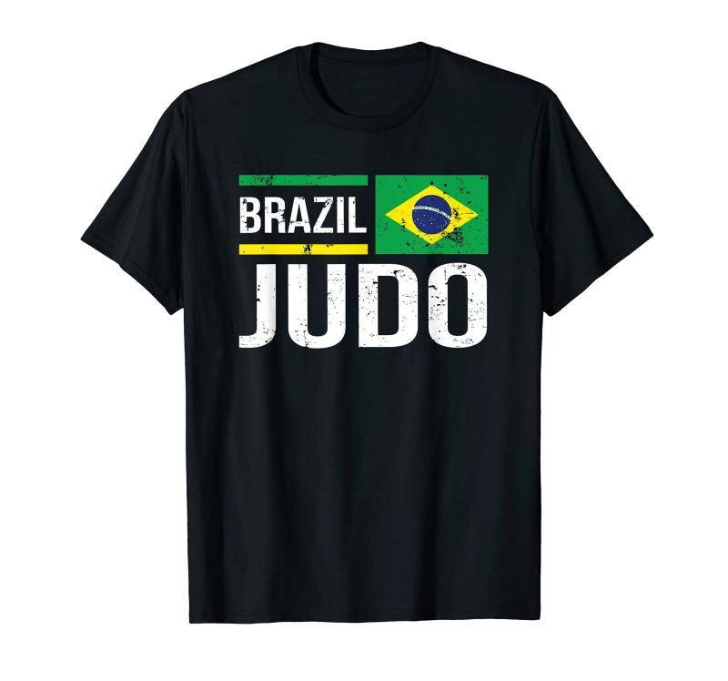 ブラジル柔道旗格闘技スポーツ競技トレーニング Tシャツ