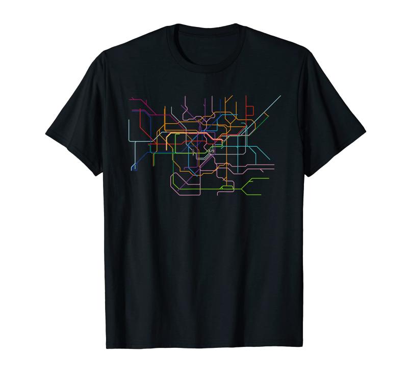 ロンドン 路線図 地下鉄 電車 親子ペア キッズ Tシャツ