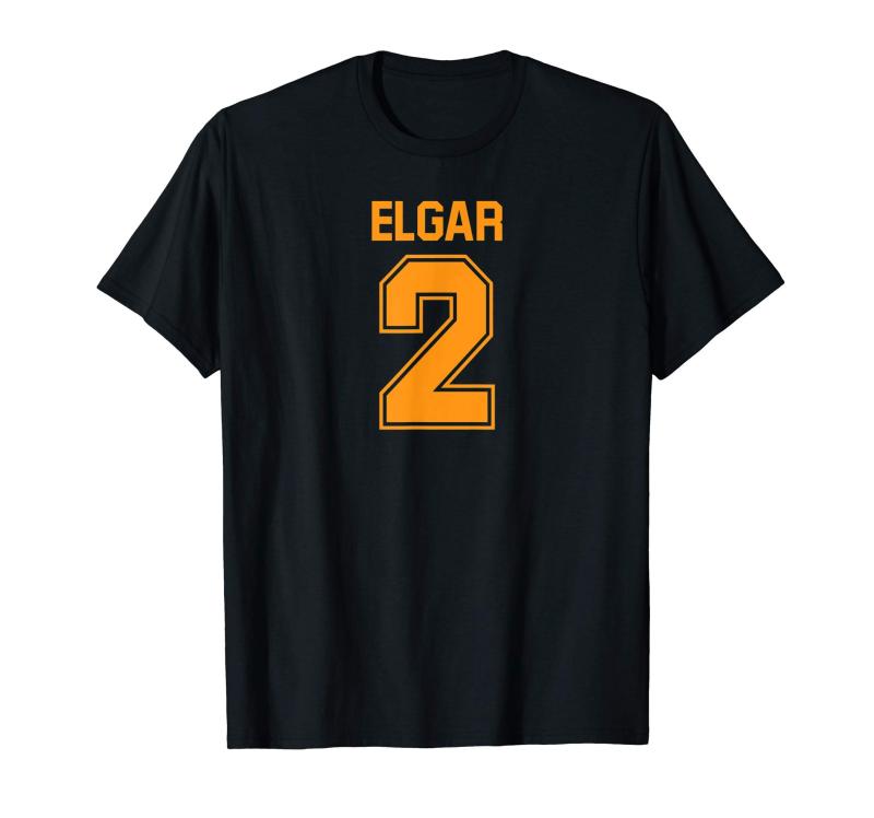 エルガー第2交響曲面白いスポーツ Elgar 2 Tシャツクラシック作曲家のエドワードエルガーと彼の有名な交響曲第2番を祝うミュージシャン、クラシック音楽愛好家、オーケストラメンバー、指揮者、音楽教師、大学の音楽専攻などに最適です