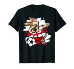 かわいい踊り子犬 サッカーイングランド代表 - 英国国旗 England Football Lovers Sport Tシャツ