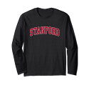 Stanford California CA ビンテージスポーツデザイン レッドデザイン 長袖Tシャツ
