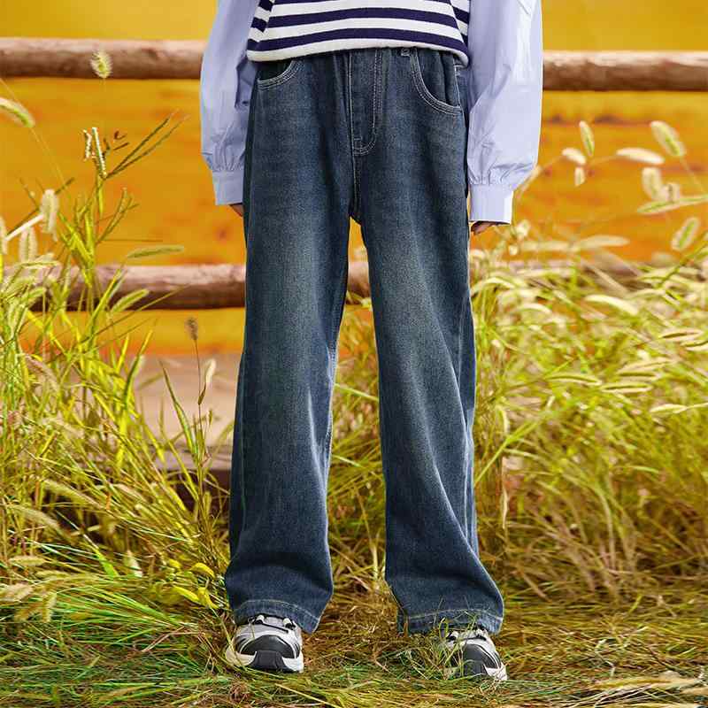 子供服ジーンズ パンツ 春秋 男女兼用 デニムパンツ 中 круп 大きいサイズ コットン 普段着 通園 通学 ..