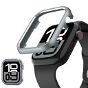 【NINKI】適用 Apple Watch 10 金属製 バンパー Series10 ケース 超軽量型 耐衝撃性 装着簡単 シンプル 頑丈で硬いメタリック材質 カバー アップルウォッチシリーズ10 ケース(3)
