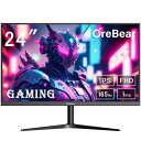 Grebear ゲーミングモニター 24イン 165Hz FHD 1920*1080P IPS非光沢パネル Free Sync 178°広視角 HDR対応 1ms反応 VESA対応 ブルーライト軽減 ゲームディスプレイ HDMI 1.4×2 内蔵スピーカー G24165