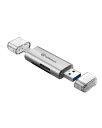 USB C カードリーダー Ankmax UC313S USB3.0 SD TF Micro SD USB Type C高速 メモリカードリーダー 【SDXC/SDHC/SD/MMC/RS-MMC/microSDXC/microSDHC/microSD/(2)