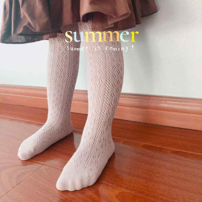 子供服 ベビー服 レギンス 薄手 女の子 春夏 接触冷感 通気性 吸汗 無地 かわいい 70 80 90 100cm ホワイト グレー ピンク