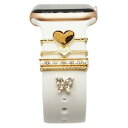 DIFORATE LOVE 愛 DIY かわいい 女性 腕時計の装飾 腕時計バンド アクセサリー For iwatch バンド 10 9 8 7 6 5 SE/Fitbit Sense/Versa 3/ Charge 5/HUAWEI WATCH FIT