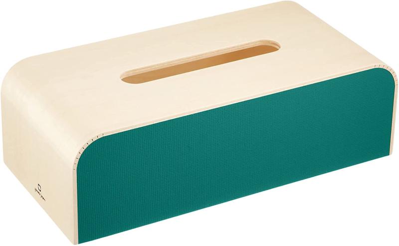 ヤマト工芸 COLOR-BOX ティッシュケース TISSUECASE 緑色 YK05-108Gr