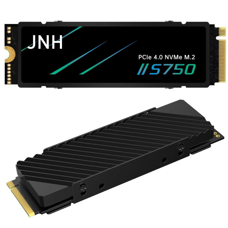 JNH SSD PCIe Gen4x4 M.2 NVMe 2280 ヒートシンク搭載 PS5動作確認済み 高耐久3D NAND TLC S750 メーカー
