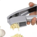 zmart ニンニク潰し ガーリックプレス スライス キッチン 調理器具 アルミ ショウガ