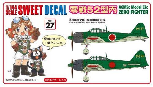 スイート 1/144 SWEET DECAL No.27 零戦52型丙 第601航空隊 戦闘310飛行隊