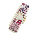 印鑑ケース PC金のうさぎ/桃色(10.5mm~12mm)用
