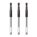 三菱鉛筆 ゲルインクボールペン シグノ 超極細 ブラウンブラック 0.28mm UM15128.22 【 3セット】