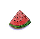 アイロンワッペン【スイカ watermelon】アメリカ 刺繍 アップリケ 中