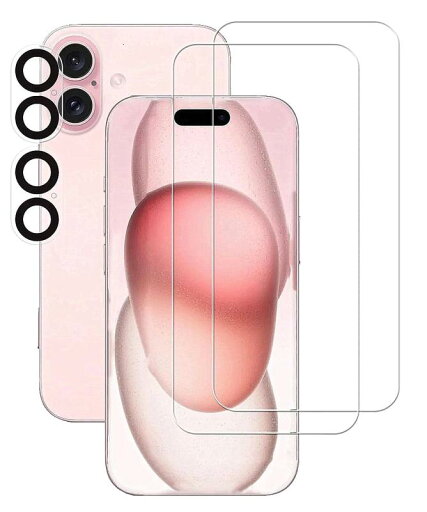 【2+2 セット】iPhone16 ガラスフィルム(2枚入り)+ iPhone16 カメラフィルム(2枚入り)iPhone 16 フィルム レンズ保護フィルム 強化ガラス 指紋認証対応 日本素材製 液晶保護フィルム 画面保護 【2+2 セット】iPhone16 ガラスフィルム(2枚入り)+ iPhone16 カメラフィルム(2枚入り)iPhone 16 フィルム レンズ保護フィルム 強化ガラス 指紋認証対応 日本素材製 液晶保護フィルム 画面保護