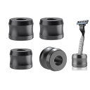 Linkidea 安全カミソリスタンド 4個パック 開口部直径0.7インチ (18.5mm) アルミニウム合金製 メンズシェービングスタンド 浴室カウンタートップ用 Merkur 34HD、Gillette Fusion 5 ProGlide 対応 (ダ(3)