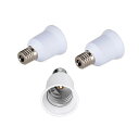 FINELED E17→E26口金変換アダプター 変換ソケット,E17 → E26 へ 電球ソケット の 口金 を簡単に 変更 出来ます(3個入)。(2)