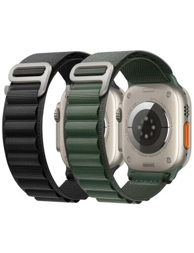 【2本付き】Girovo Apple Watch バンド/アップルウォッチ バンド 49mm 45mm 44mm 42mm 41mm 40mm 38mm, あっぷるうぉっちアルパインループ スポーツ 編組交換ベルト チタン製バックル G-Hook 通気 【2本付き】Girovo Apple Watch バンド/アップルウォッチ バンド 49mm 45mm 44mm 42mm 41mm 40mm 38mm, あっぷるうぉっちアルパインループ スポーツ 編組交換ベルト チタン製バックル G-Hook 通気