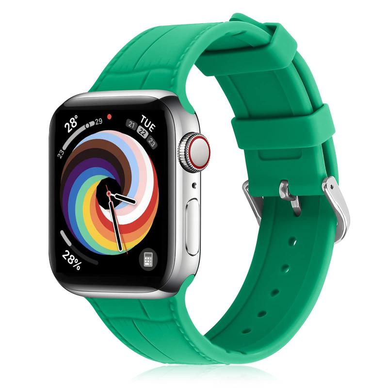 コンパチブル apple watch バンド アップルウォッチ バンド iwatch バンド スポーツバンド 交換ベルト シリコン素材 柄入り 防汗 apple watch series 9 8 7 6 5 対応 38mm 40mm 41mm 42mm(2)