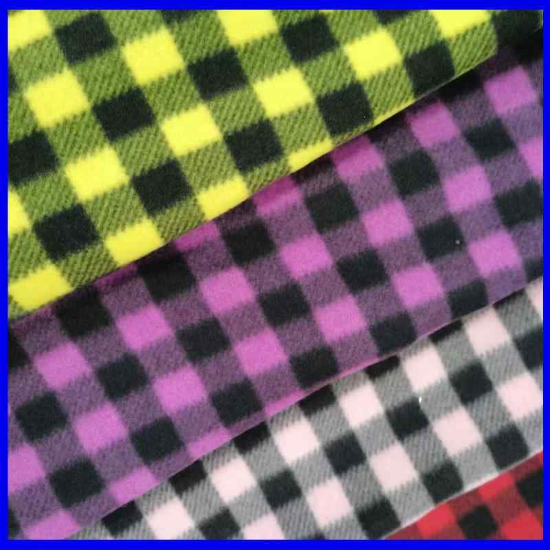 ニット起毛生地 格子柄 両面プリント ポリエステル Tシャツ 部屋着 パジャマ ブランケット 寝具 ベビー服 子供服 レディース 婦人服 雑貨 バッグ 鞄