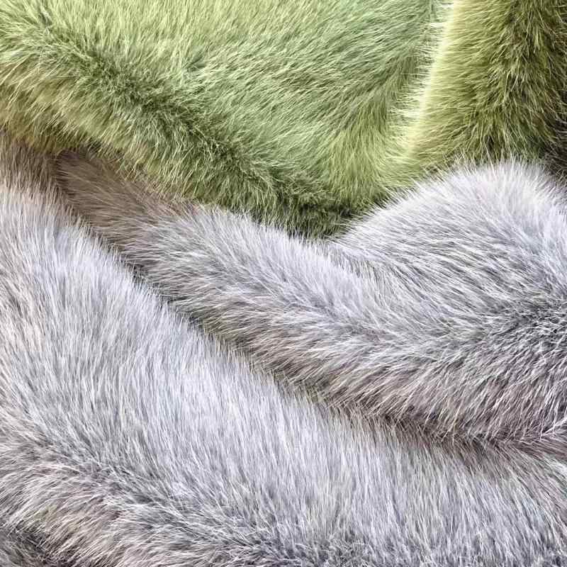 生地 人工ファー フェイクフォックス 高低毛 4cm 秋冬 ベスト 服 玩具 トーカ ぬいぐるみ ポリエステル..