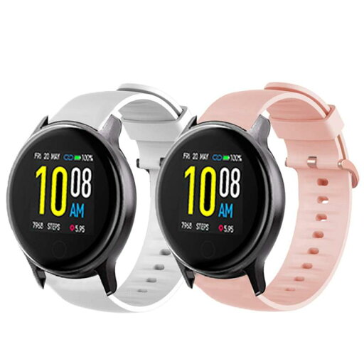 Lamshaw UMIDIGI Uwatch 2S バンド, スポーツ シリコン ベルト 交換バンド 対応 UMIDIGI Uwatch 2S スマートウォッチ Lamshaw UMIDIGI Uwatch 2S バンド, スポーツ シリコン ベルト 交換バンド 対応 UMIDIGI Uwatch 2S スマートウォッチ