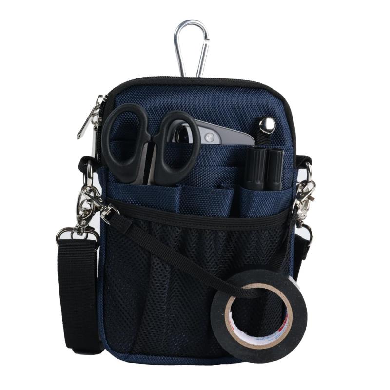 多機能 ウエストポーチ ナースポーチ ウエストバッグ 仕事用 3way ショルダー 腰 マチ付き 文房具 小物入れ 大容量 作業用 業務用 看護 介護 保育 腰袋 工具入れ ベルト付き 撥水 防傷加工