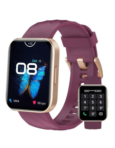 Dakofied スマートウォッチ iPhone対応 アンドロイド対応 Bluetooth通話 歩数計 Line通知 レディース メンズ 腕時計 Smart Watch 1.85インチ画面 100+種類運動モード 長持ちバッテリー 技適認証済み Dakofied スマートウォッチ iPhone対応 アンドロイド対応 Bluetooth通話 歩数計 Line通知 レディース メンズ 腕時計 Smart Watch 1.85インチ画面 100+種類運動モード 長持ちバッテリー 技適認証済み