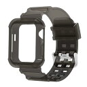 Huoct コンパチブル Apple Watch バンド 38mm 40mm 42mm 44mm アップルウォッチ バンド 交換ベルト 柔らかいシリコン素材 iwatch series 6/5/4/3/2/1/SE対応 スポーツバンド 耐衝撃 防汗 透明