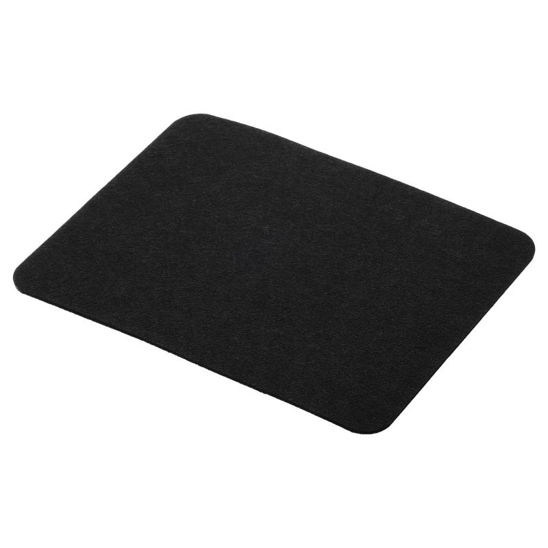 PATIKIL 23.5x20cm マウスパッド フェルト デュアルサイド ソフトデスクパッド ライティングマット オフィス ホーム用 ブラック