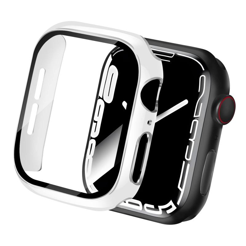 BELIYO Apple Watch ケース 40mm 対応 アップルウォッチ カバー 二色 一体型 メッキ加工 Apple Watch カバー 二重構造 アップルウォッチ ケース PC素材 日本旭硝子材 Apple Watch Series SE2/S